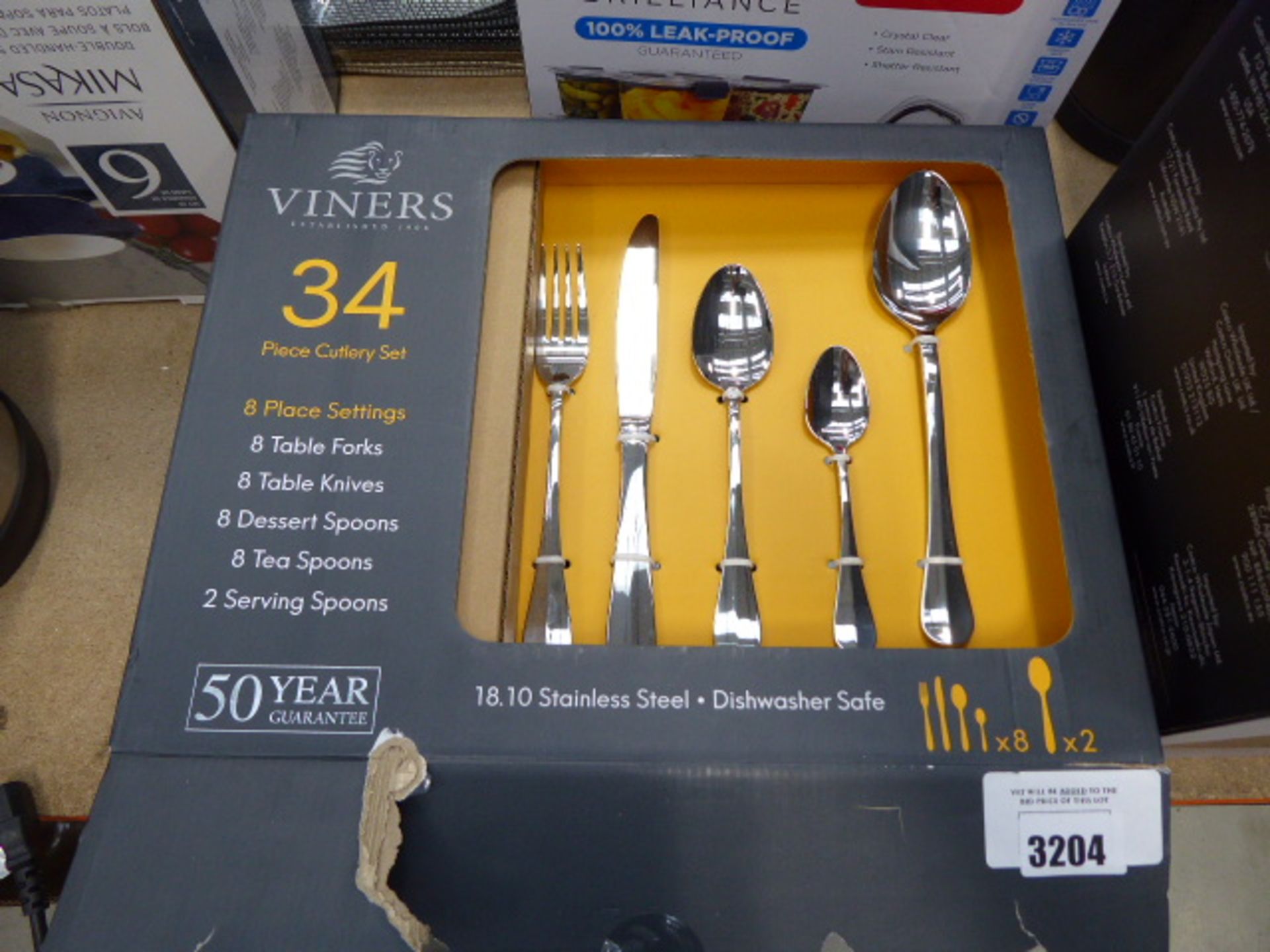 Boxed Viners cutlery set