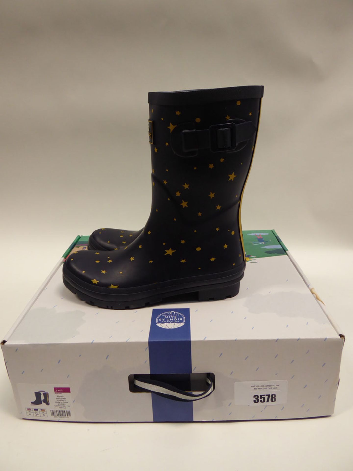 Joules Molly Welly womens boots size 6