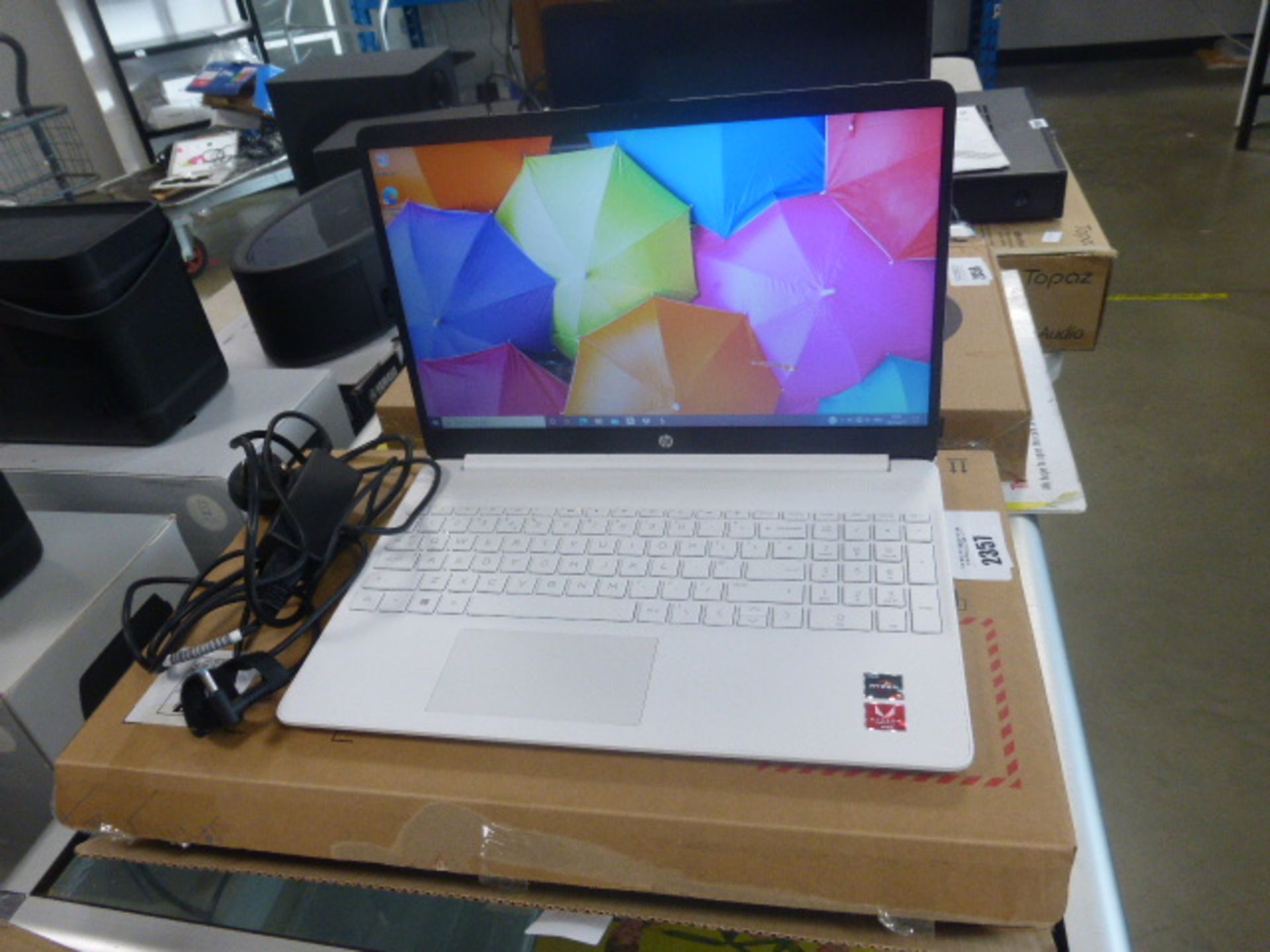 HP laptop model 15S-EQ0031NA includes a Ryzen 5 processor, 8GB ram, 256GB storage with Windows 10