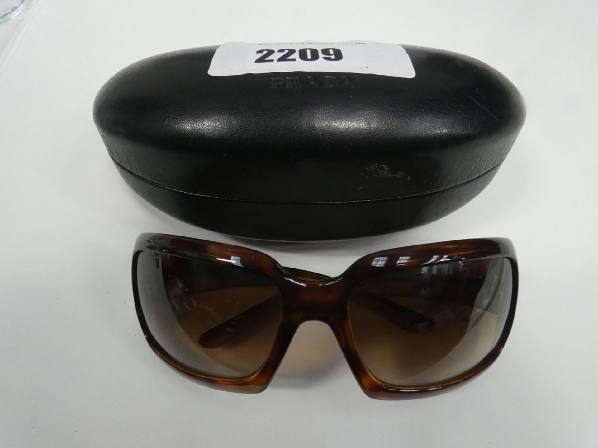 Pair of Prada SPR01H ladies sunglasses in case