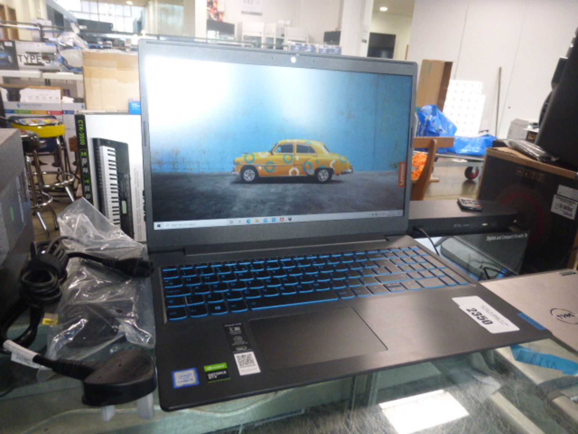 2274 Lenovo Ideapad L340 gaming laptop with Core i5 9th Gen., 8Gb RAM, 256Gb SSD, and psu (no box)