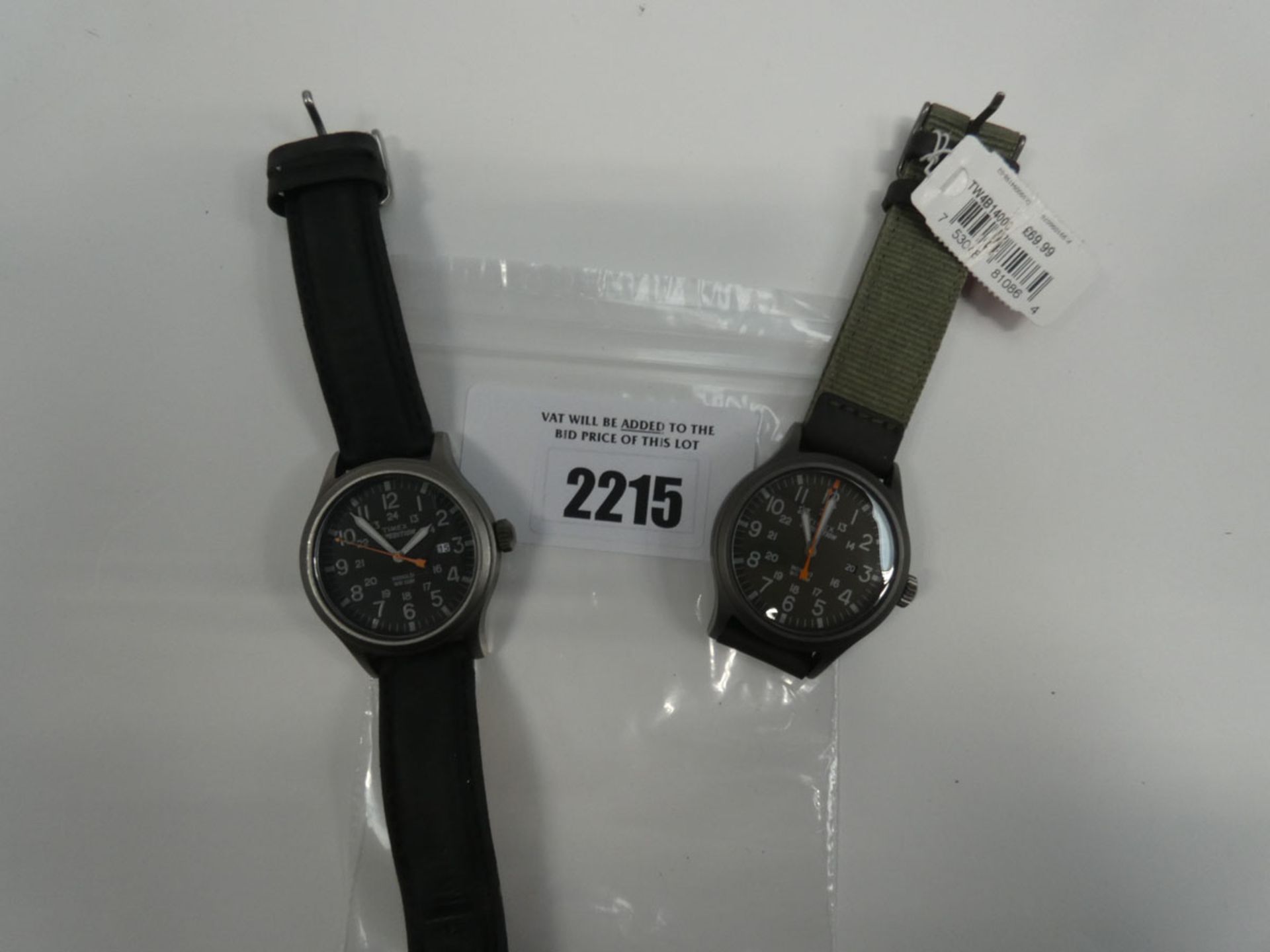 2x Timex Expedition wristwatches