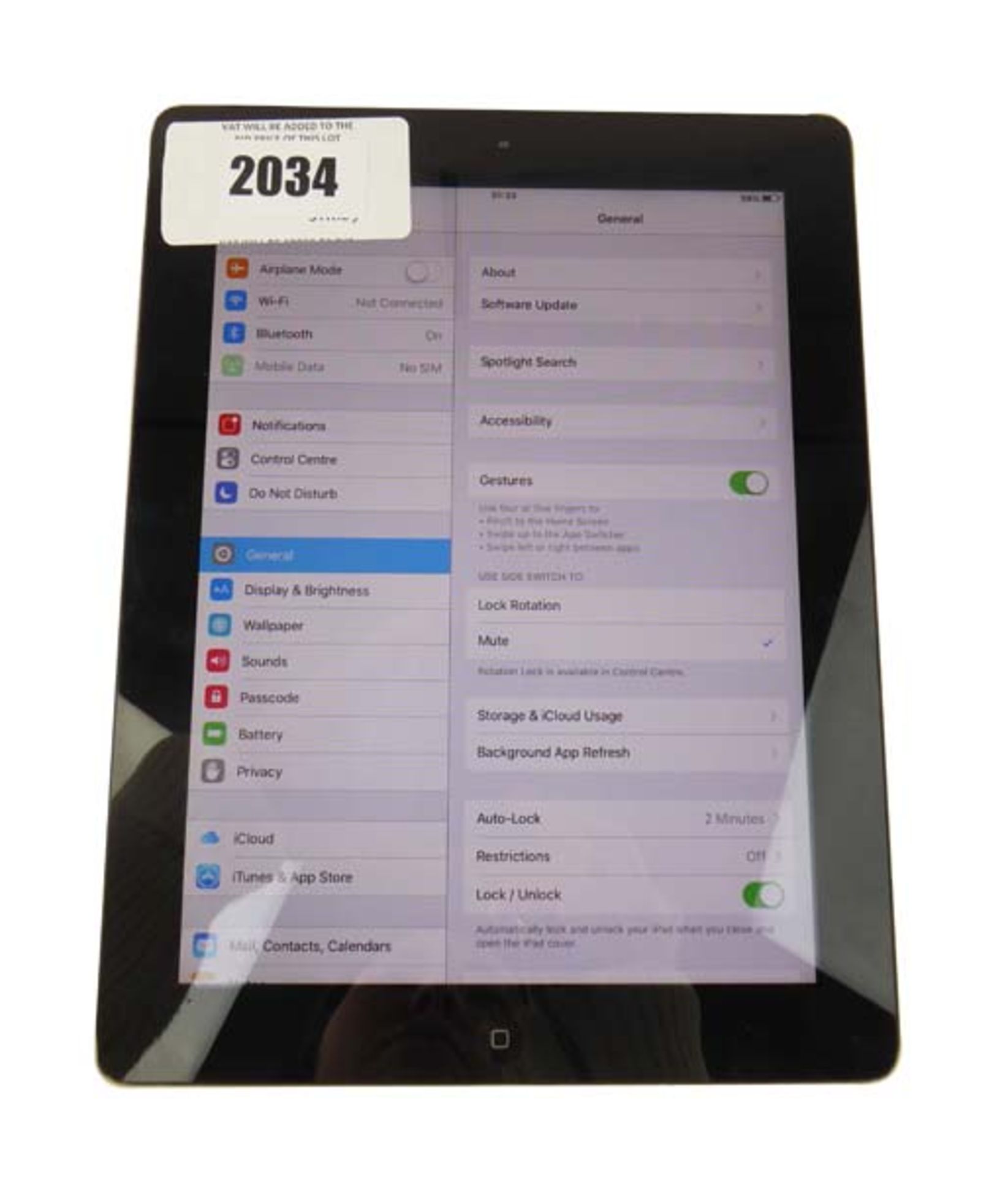 iPad 2 64GB Silver tablet (A1396)