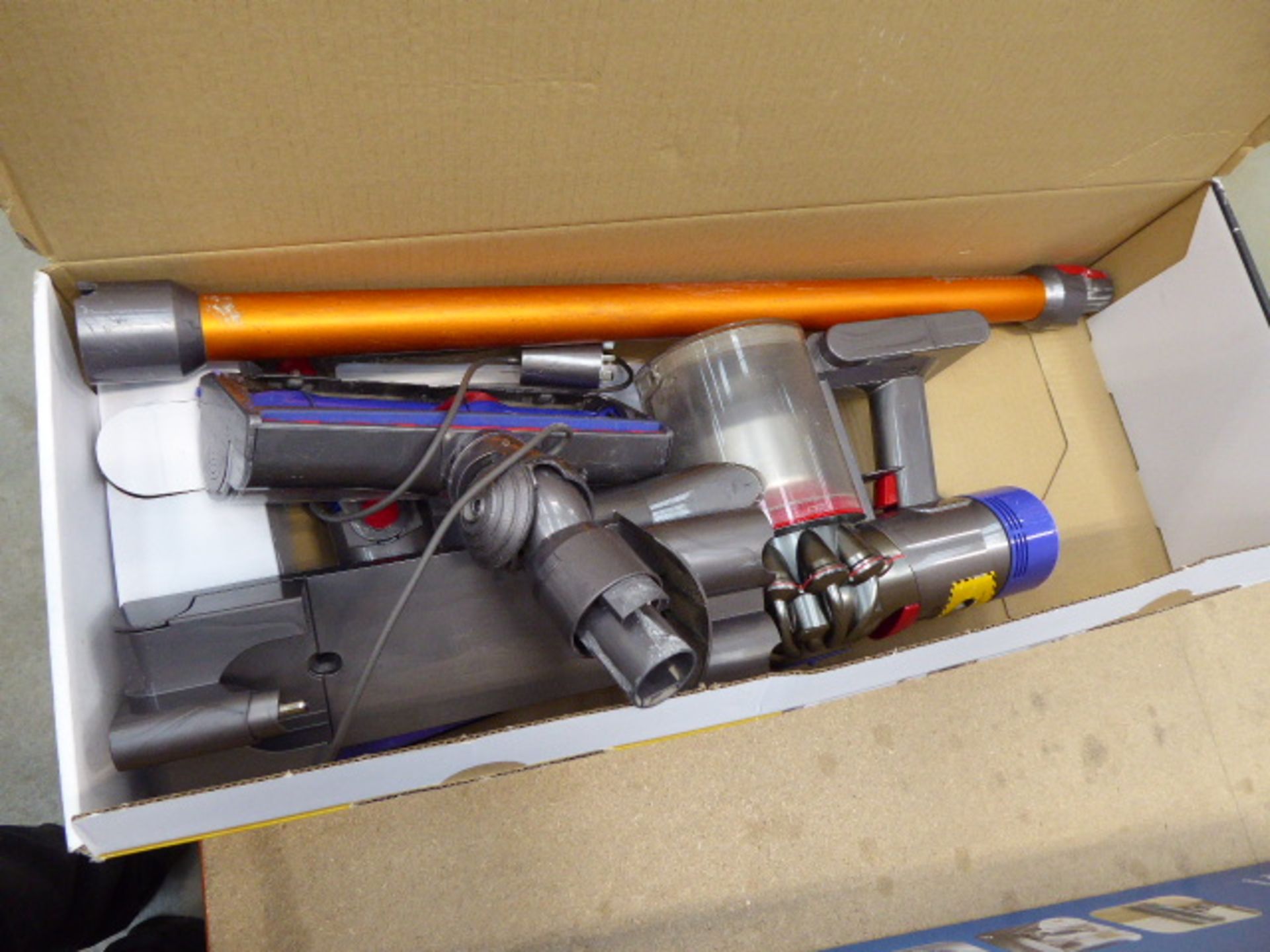 Handheld Dyson V8 Absolute with box and accessories to include a pole, charger, 2 heads and - Image 2 of 2