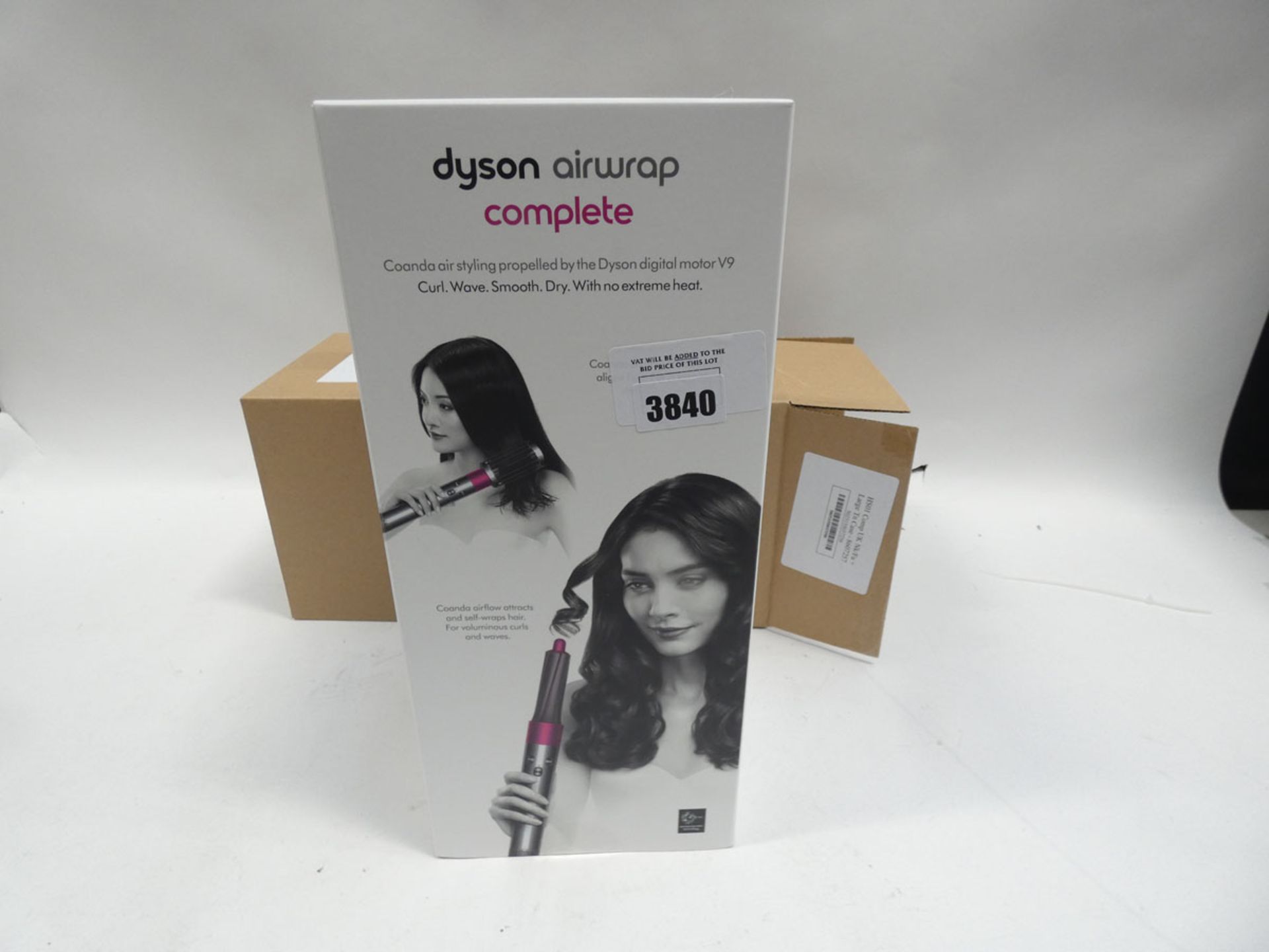 Boxed and sealed Dyson airwrap hair styler Condition report: This lot appears to be in a sealed,