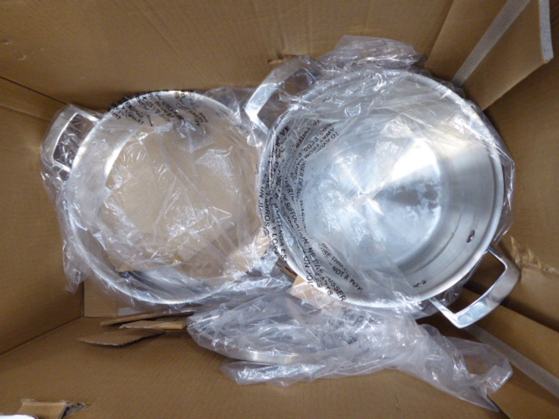 3237- Boxed Kirkland stainless steel cookware set - Image 3 of 3