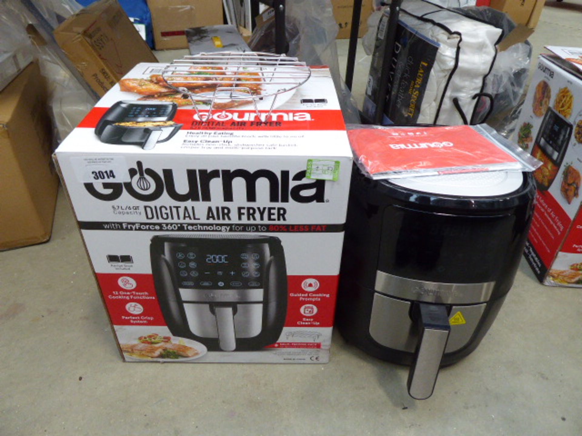(TN58) Boxed Gourmia digital air fryer