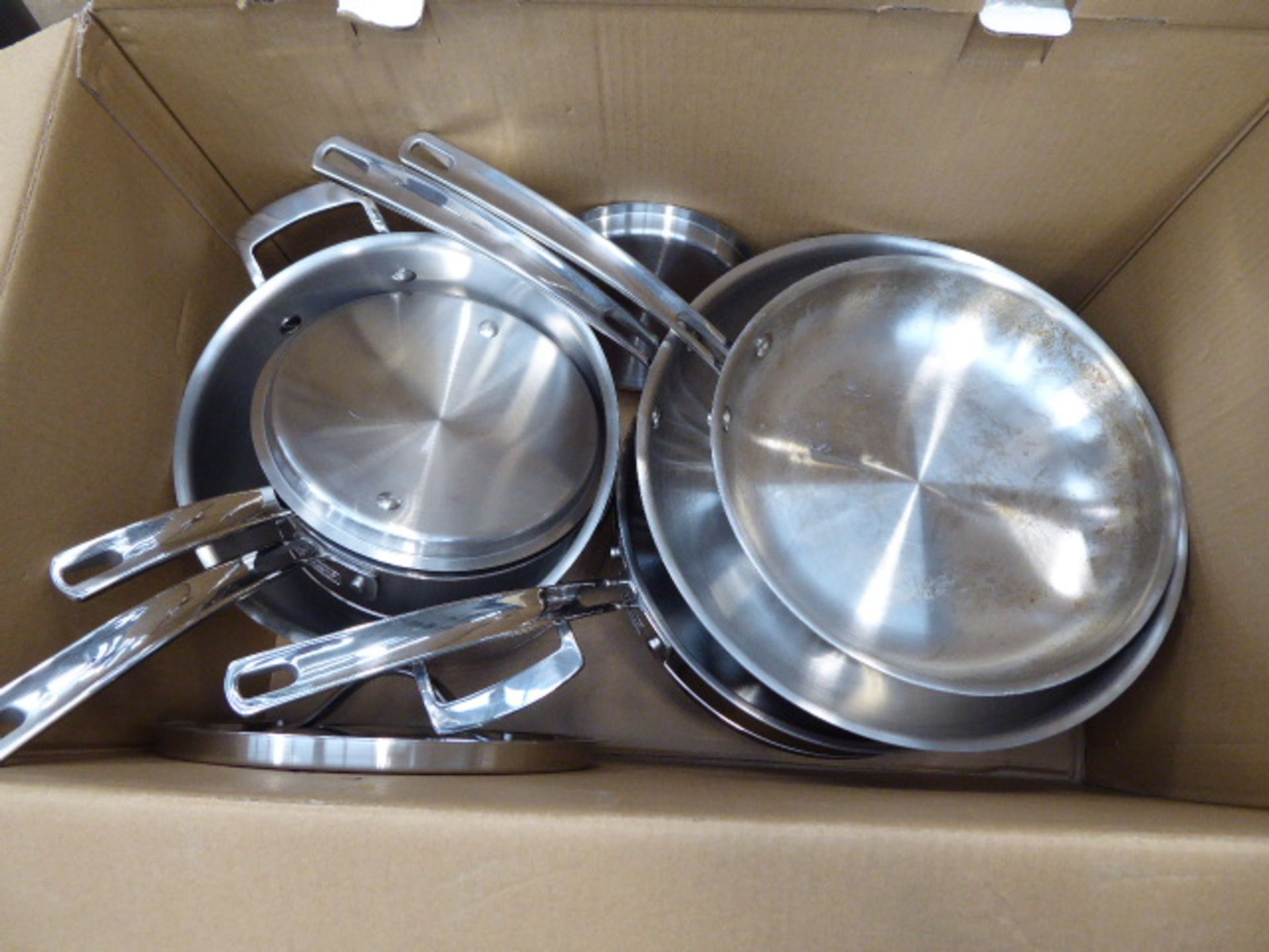 Boxed Kirkland clad stainless steel cookware set - Image 2 of 3