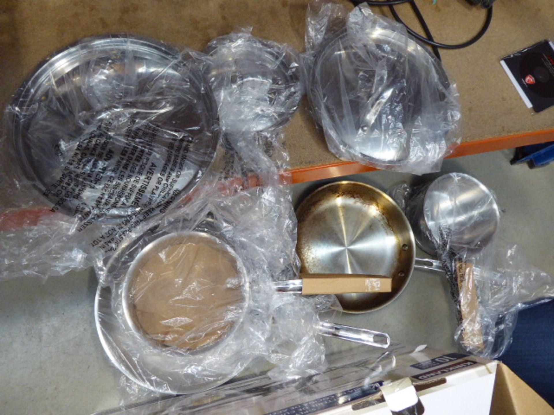 3237- Boxed Kirkland stainless steel cookware set - Image 2 of 3