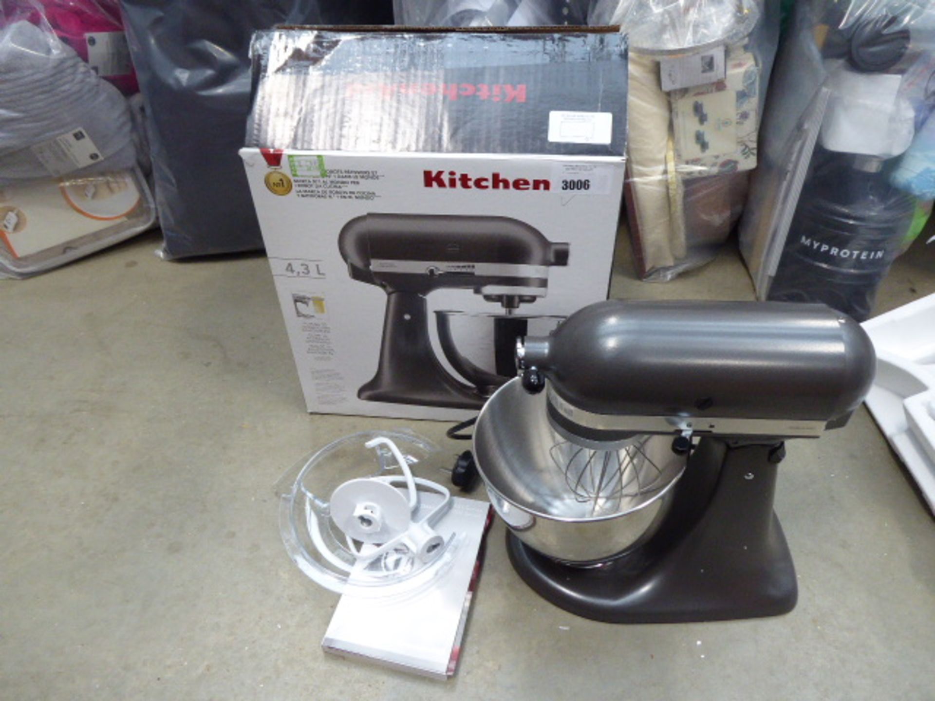 (TN119) Boxed Kitchenaid 4.3 litre mixer Condition report: Opened box, appears little or not use