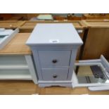 5105 - Grey painted oak chest of 2 drawers (29)