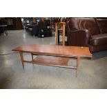 Teak 2 tier coffee table Chip to one corner otherwise good