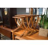 Teak Nathan nest of 3 tables Good condition