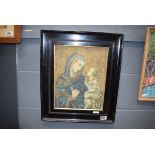 Framed print 'Madonna and child'