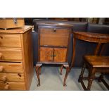 Early 20th century walnut pot cupboard Water damaged and heavy use