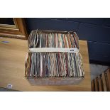 2 boxes containing vinyl records