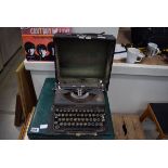 Cased Imperial typewriter