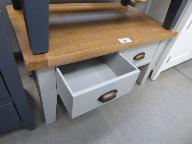 Grey painted oak top 4 drawer coffee table (37) - Image 2 of 3