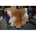 (13) Goat hide approx. 120cm x 100cm