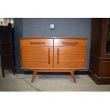 Mid 20th century teak sideboard with 2 drawers over 2 doors Scratches to surface