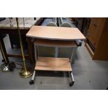 Beech finish computer work station