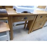 Oak hall table with drawer under (14)