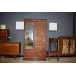 Early 20th century mahogany compactum having an arrangement of 2 doors and 4 drawers As found