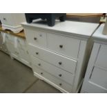 White painted chest of drawers (2)