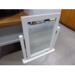 5012 - White painted dressing table mirror (43)