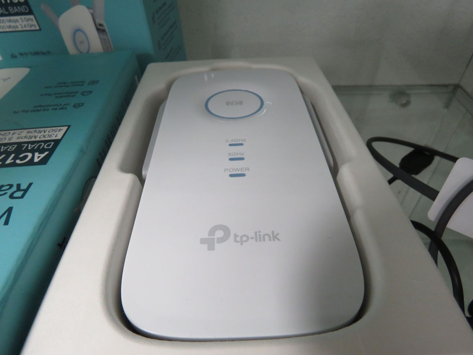 2 TP Link wi-fi range extenders model AC1750 with box - Image 2 of 2