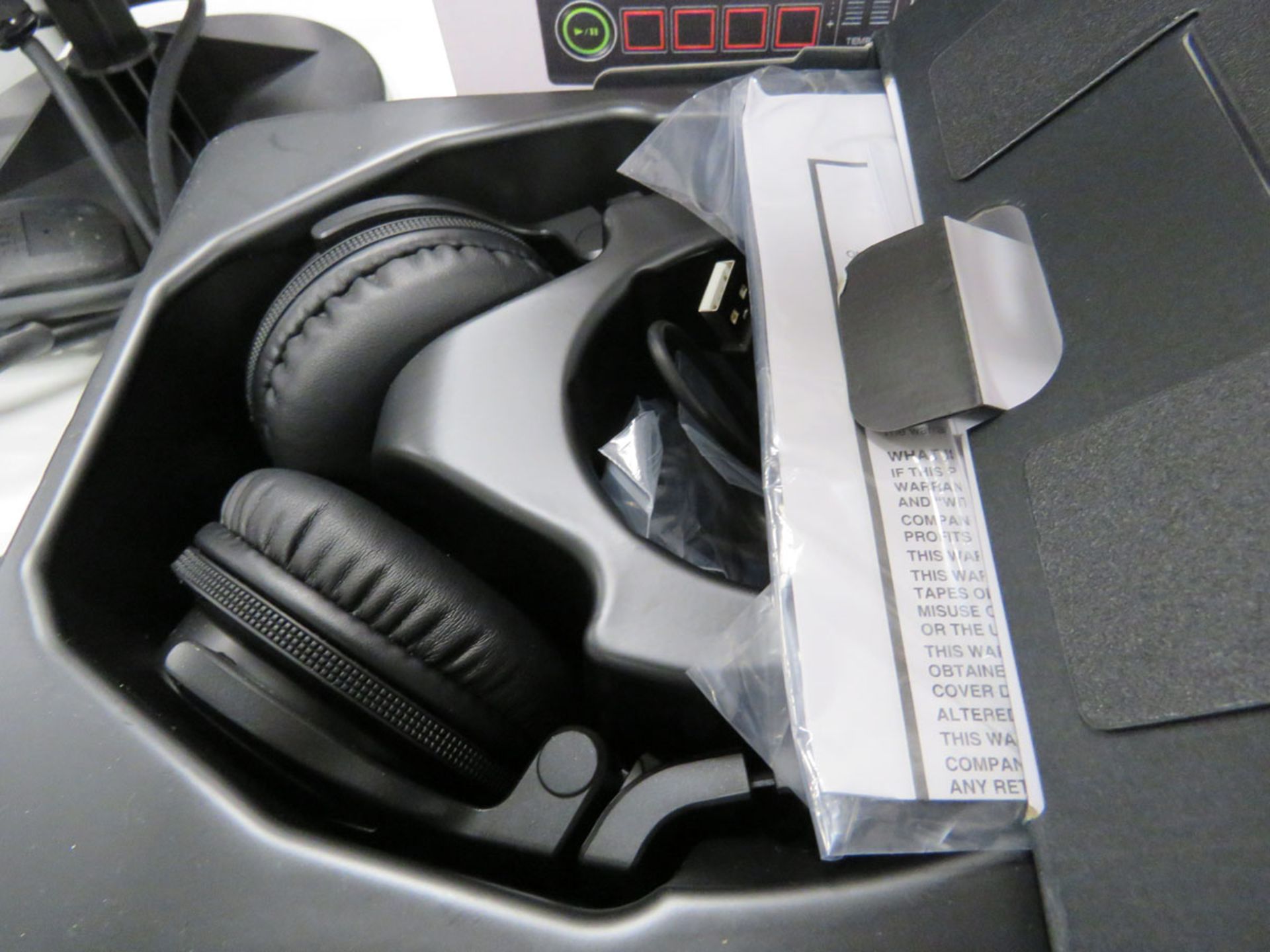 Pioneer Smart DJ controller model DDJ-200 with pair of HDJ Q1 headphones - Image 2 of 3