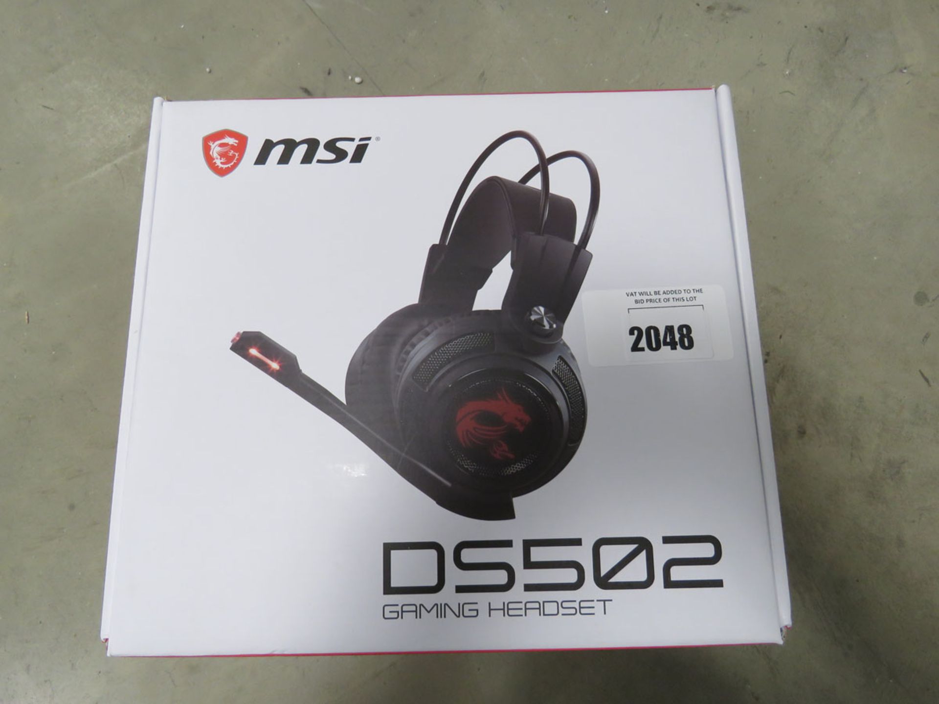 MSI DSI502 gaming headset for PC with box