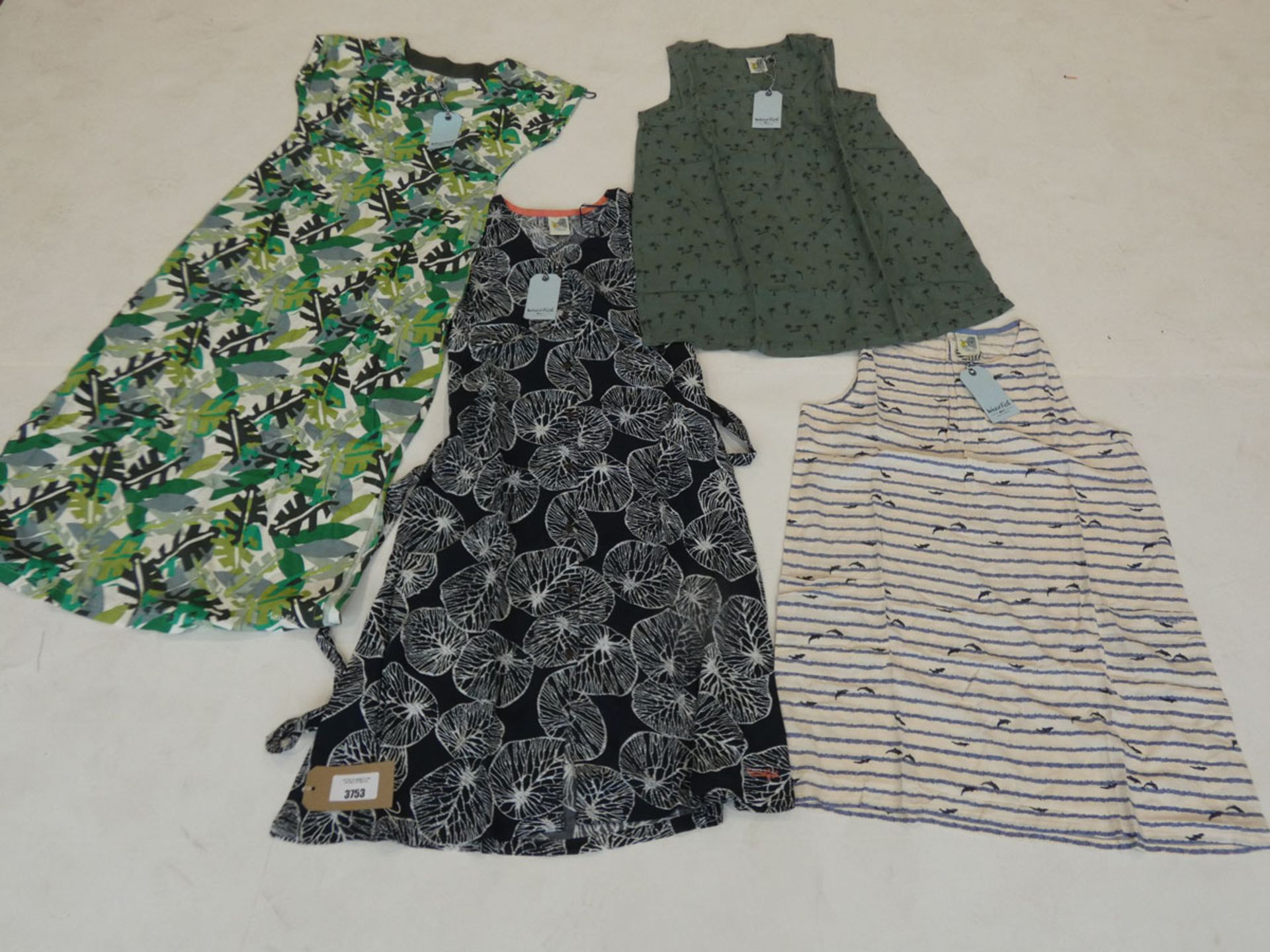 Selection of Weird Fish clothing to include Whalsay tencel printed tunic size 14, Milli printed