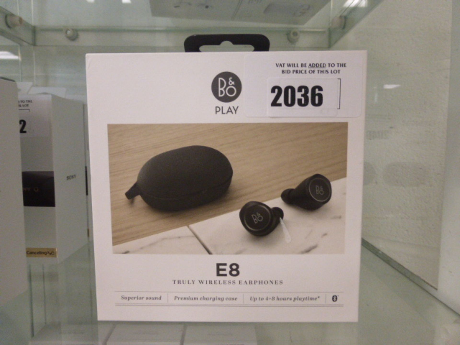 Set of Bang & Olufsen E8 wireless earphones with charging case and box - Image 2 of 2