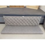 Grey studded back bench sea, (no legs, no fixings)