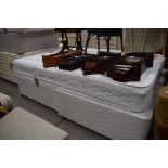 A Sweet Dreams double divan bed and mattress Staining and wear