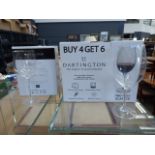 Small quantity of boxed wine glasses including Dartington Crystal