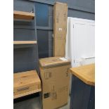 Wall mount desk bookcase unit (42)