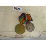 Two Great War/WWI medals awarded to Lance Corporal H.C.Finsome