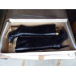 2 boxes containing ladies' leather boots