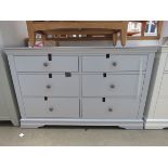 Blue painted 6 drawer chest of drawers (48)