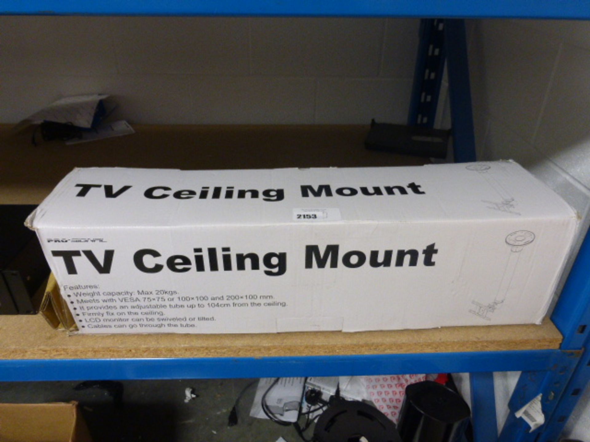 TV ceiling mount, possibly incomplete, used item