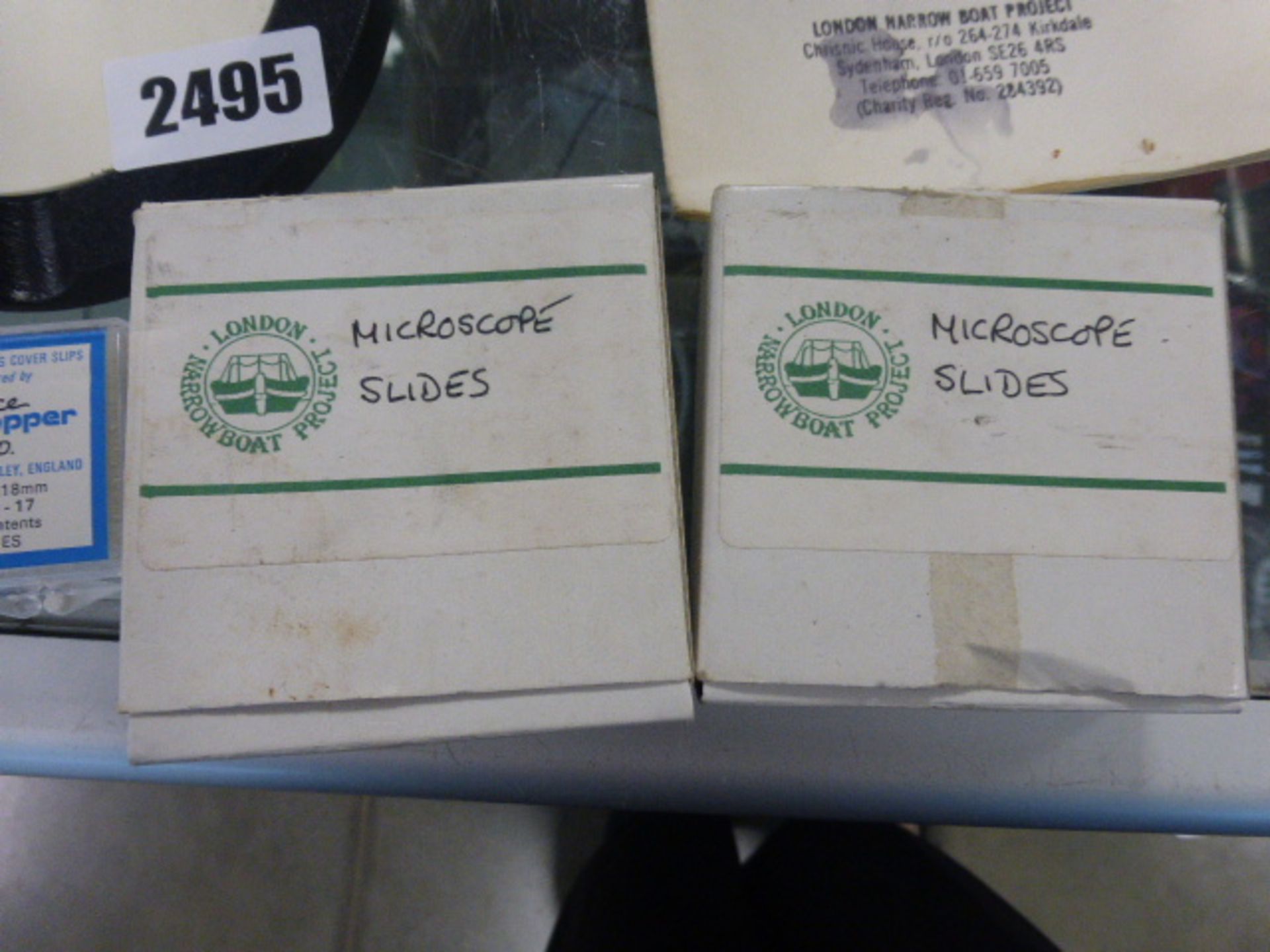 Binocular microscope with certificate and slides - Image 3 of 3