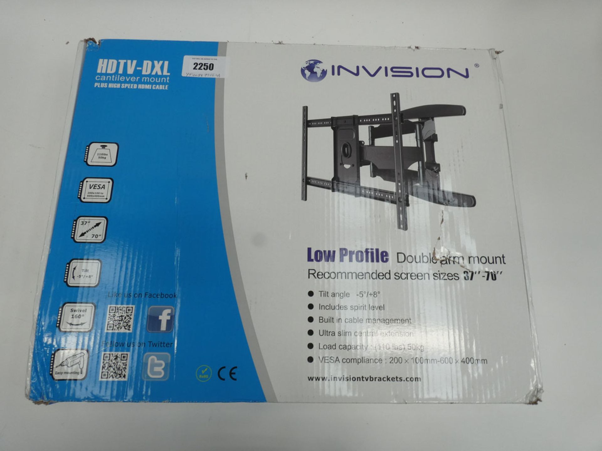 Invision HDTV-DXL 37''-70'' TV mount