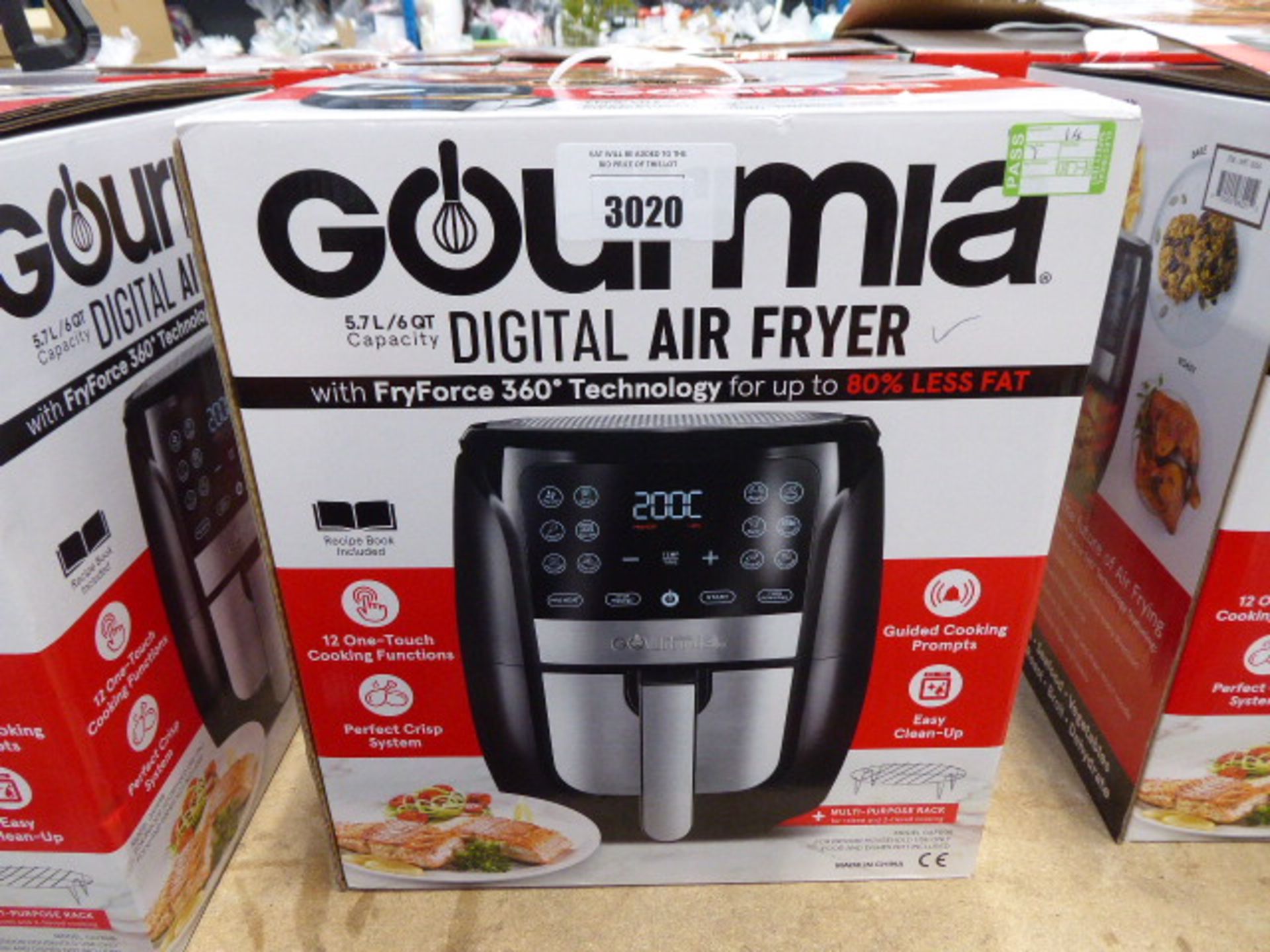 (TN24) Boxed Gourmet 5.7 litre digital air fryer