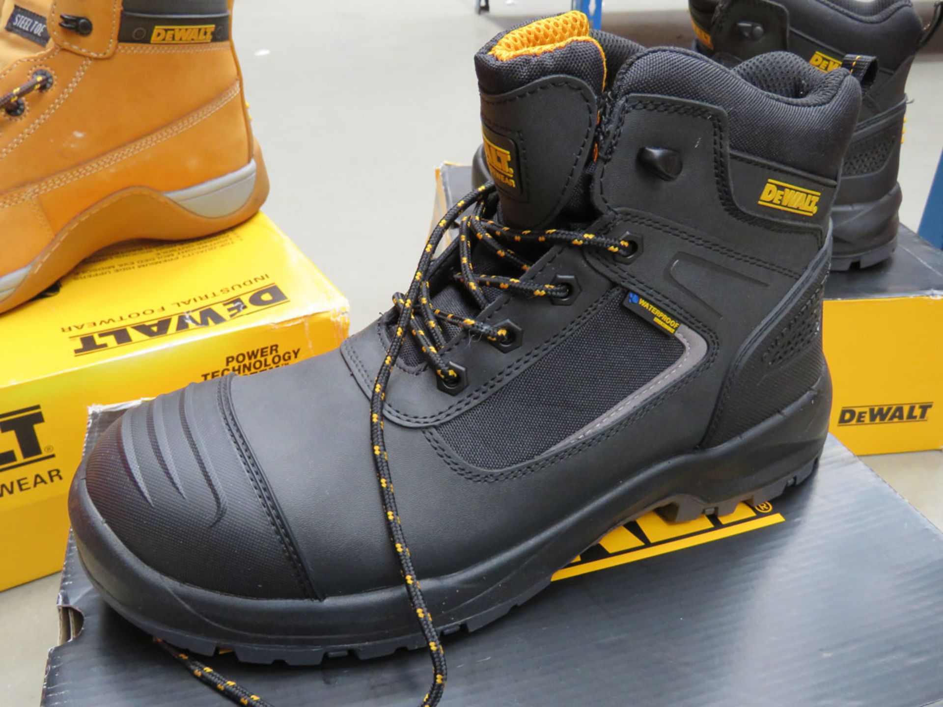 3 boxed pairs of DeWalt safety boots 2 x size 10, 1 x size 12 - Image 2 of 3