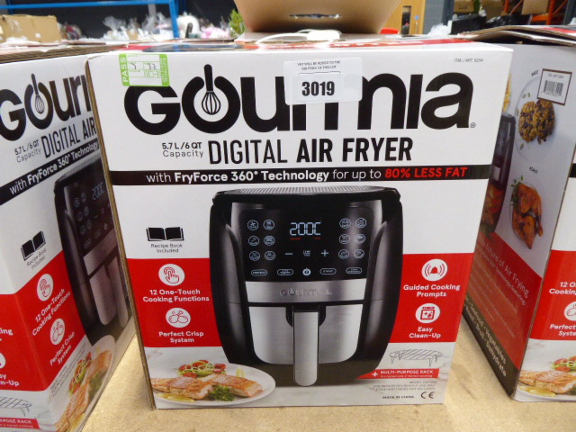 (TN23) Boxed Gourmet 5.7 litre digital air fryer