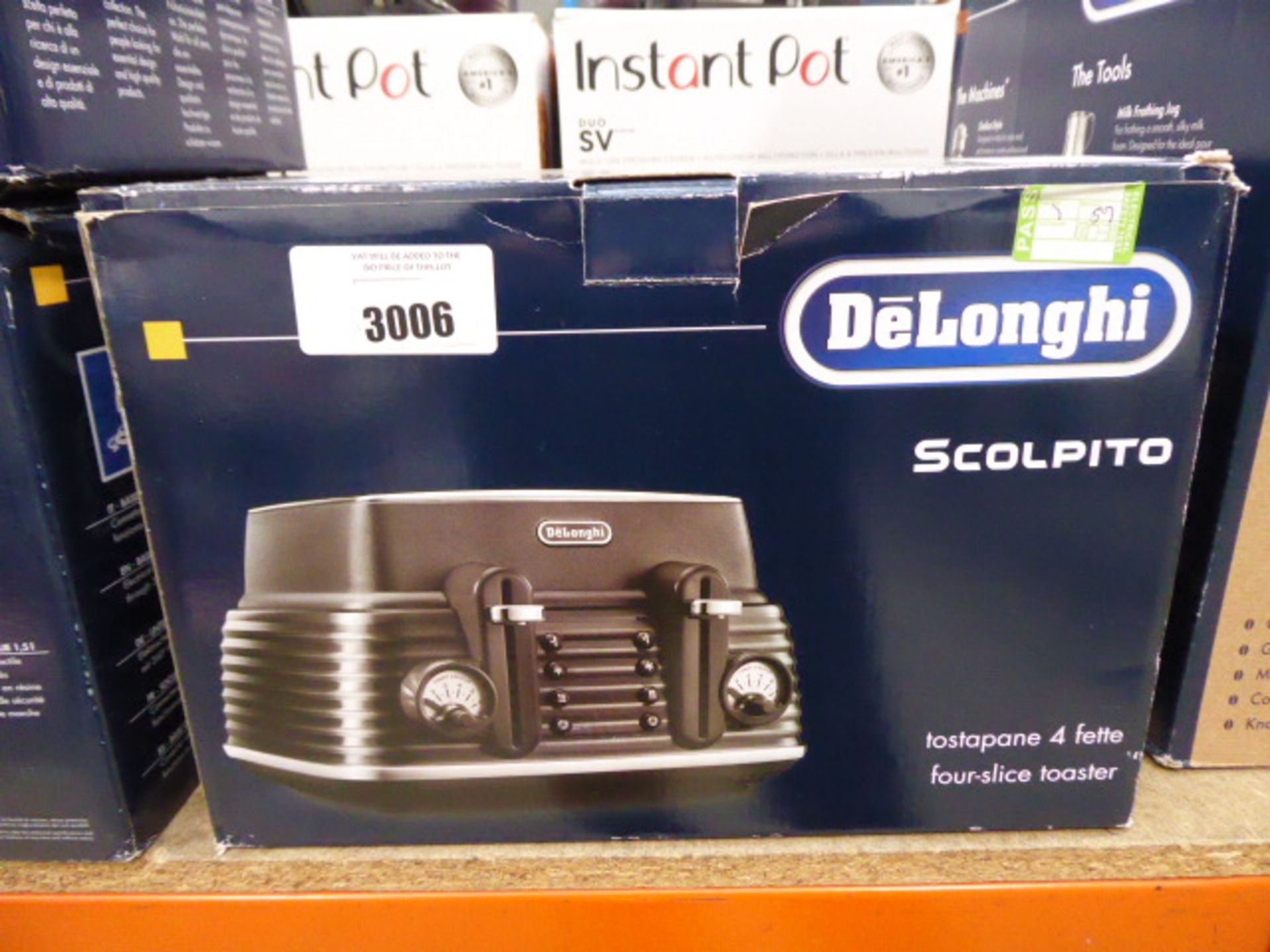 (TN59) De'Longhi Scolpito 4 slice toaster Item is in good condition. Little to no use