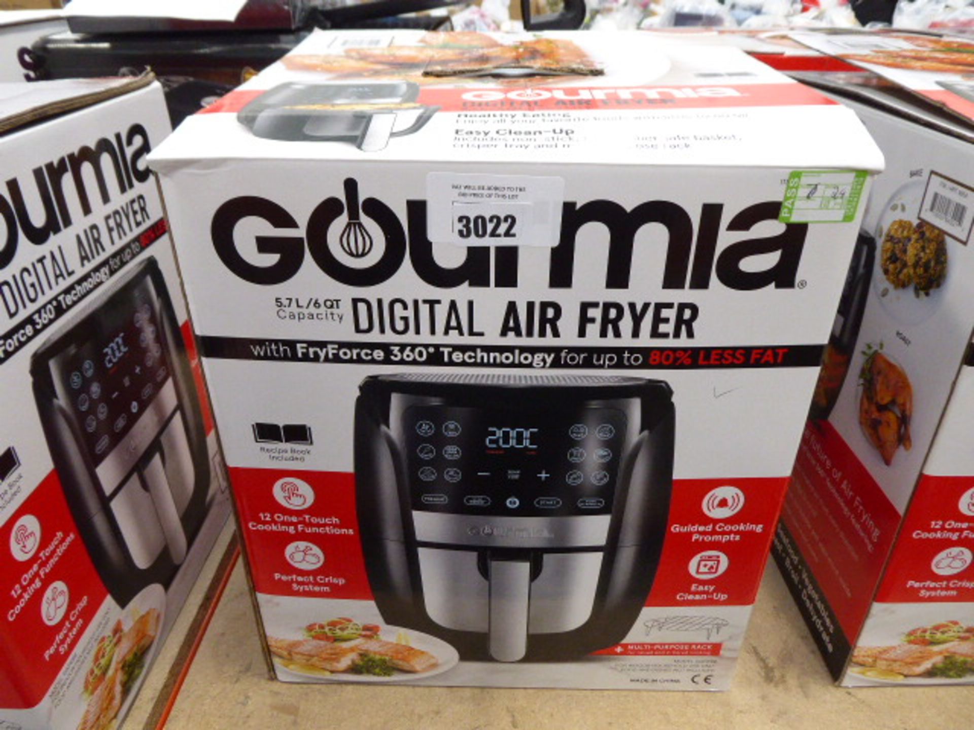 Boxed Gourmet 5.7 litre digital air fryer