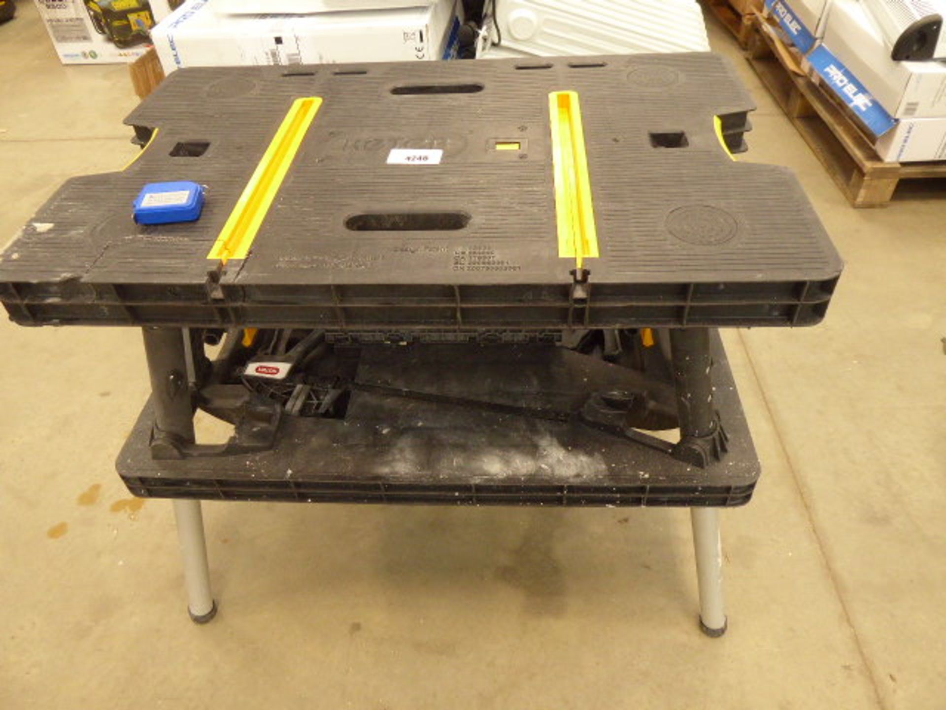 Keter fold-up work bench